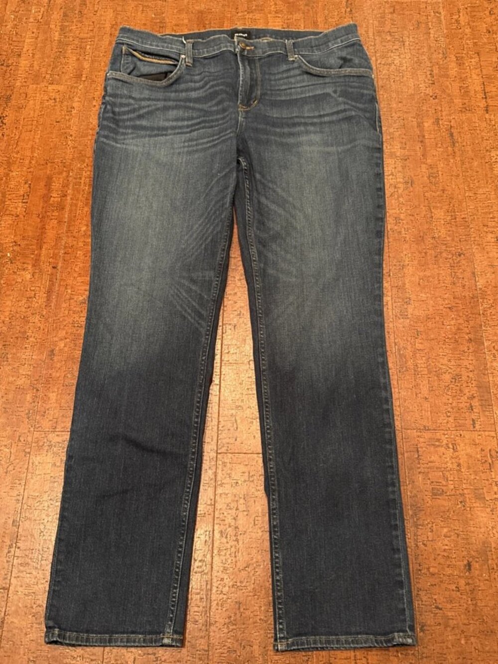 Hudson 38X33 Blake Hatch Slim Straight Jeans Denim